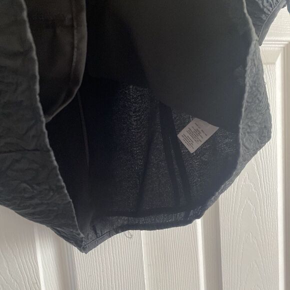 J Crew Collection Black Crepe Floral Textured Balloon Sleeve Small Old Money - Picture 5 of 9